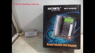 MICROTEL MCT839CID landline caller ID telephone [upl. by Martynne]