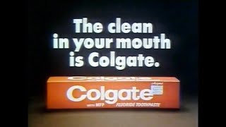 Colgate Toothpaste Jingle Commercial 1978 [upl. by Yelac617]