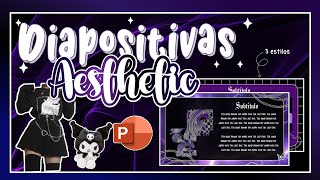 DIAPOSITIVAS ✨ Aesthetic ✨ EN POWERPOINT [upl. by Roi412]