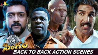 Suriya Back to Back Powerful Action Scenes  Singam  Mukesh Rishi  Telugu Latest Action Scenes [upl. by Asila375]