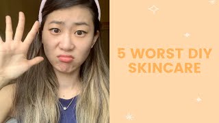 5 Worst DIY Skincare  FaceTory [upl. by Nesnah685]