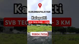 Kurumbapalayam 📍 Kalapatti near plot sale  Premium 🔥 Gated community Kurumbapalayam coimbatore [upl. by Rosmunda]