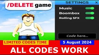 ALL CODES UPDATE Admin RNG ROBLOX  LIMITED CODES TIME  AUGUST 5 2024 [upl. by Nosemyaj]