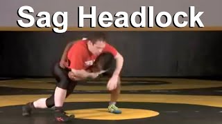 Sag Headlock by Teague Moore  Cary Kolat Wrestling Moves [upl. by Ayanal336]