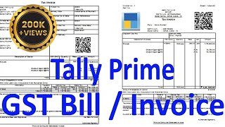 tally prime me gst bill kaise banaye  tally prime  tally prime me gst invoice kaise banaye  tally [upl. by Aynuat]