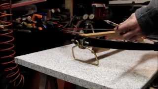 Homemade leafspring crossbow ballesta casera con gatillo Part 4 [upl. by Nodnnarb]