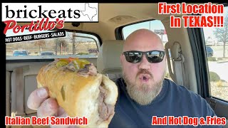 Portillos is Open in Texas REVIEW Italian Beef amp Chicago Dog brickeats [upl. by Erikson]