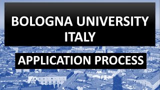 Bologna University ITALY Application Procedure Scholarship Information [upl. by Eire627]