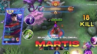 BUILD TOP GLOBAL MARTIS  GAMEPLAY MARTIS  ITEM TERSAKIT MARTIS  MARTIS MANIAC  MARTIS ONLY [upl. by Sabian]