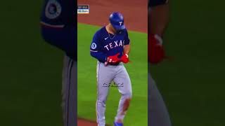 When Wyatt Langford Hit For The Cycle shorts [upl. by Akiemaj]