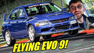 JDM Time Flying Mitsubishi Lancer EVO 9  Nürburgring [upl. by Namron]