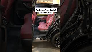 Reclining Rear Seats Mazda CX70 [upl. by Eerdua]