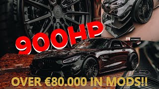 MOST MODIFIED AMG GTR PRO IN THE WORLD  900HP  FULL CARBON BODYKIT [upl. by Otrebide]