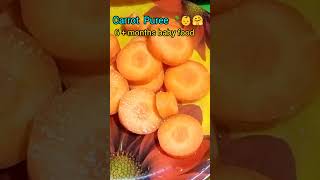 Best Food for 6 months baby🤗👶  Carrot PureeHealthy baby food [upl. by Pomfret]