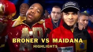 The EPIC fight between BRONER and MAIDANA [upl. by Arodoet]