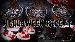 VEGANSKA HALLOWEEN RECEPT  Chokladmousse Gravar Blodiga Cupcakes amp Dödskalle Mugcake [upl. by Pace]