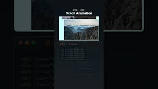 Scroll Animation 😍 scroll webdesign imageslider coder coding codingshortvideo [upl. by Lippold]