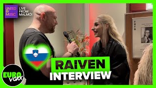 🇸🇮 RAIVEN  ‘VERONIKA’ INTERVIEW  SLOVENIA EUROVISION 2024  Live from Malmö [upl. by Onailerua358]