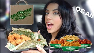 WINGSTOP QampA MUKBANG [upl. by Ramedlaw]