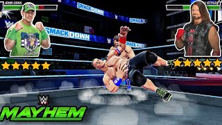 John Cena vs AJ Styles  WWE Mayhem Gameplay 🔥  wwe2k24 wwemayhem [upl. by Elinore]