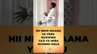 TAZAMA NI KWANINI YESU ALIVIKWA TAJI YA MIBA 😳😳 gospelartist [upl. by Torosian229]