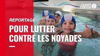 Sur les routes de France un camionpiscine pour apprendre aux enfants à nager [upl. by Lang]