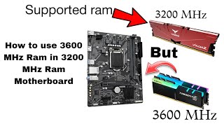 Installing a 3600 MHz Ram on a 3200 MHz chipset Will it work 3600MHz ram on 3200MHz board test [upl. by Jadwiga]