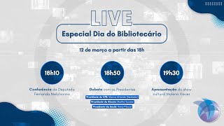 LIVE Especial  Dia do Bibliotecário [upl. by Rodl]