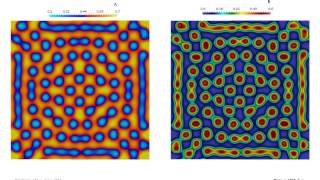 The Gray Scott Model Pattern 3 ∇ OpenFOAM® [upl. by Aikym]