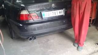 BMW E46 320D coupe straight pipe [upl. by Deryl]