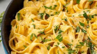 How To Make The Creamiest Fettuccine Alfredo Youll Ever Eat  Delish Insanely Easy [upl. by Veradia467]