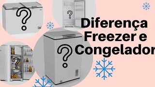 QUAL A DIFERENÇA ENTRE FREEZER E CONGELADOR [upl. by Naols311]