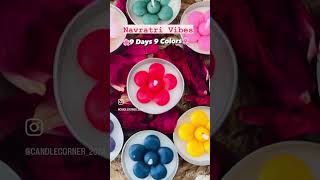 Cute Tealights for NavratriDiwali❤️❤️ diy navratri candlemaking festival festiveseason [upl. by Merwyn]