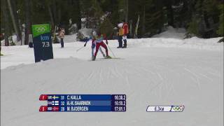 Cross Country Skiing  Womens 10Km Free  Complete Event  Vancouver 2010 Winter Olympic Games [upl. by Arihay]