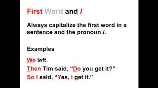 Capitalization Lesson  When to Capitalize in the English Language [upl. by Leal485]