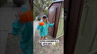 WHO WILL FIND THE PUMPKIN IN THE PORTA POTTY shorts [upl. by Zabrina]