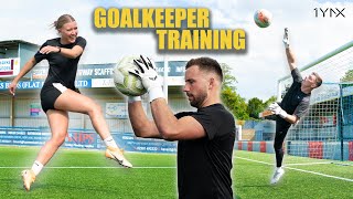 Goalkeeper Training with Havant Womens Striker 👏🧤 Full Session  1YNX Goalkeeping [upl. by Ioab]