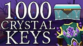 Runescape  Loot From 1000 Crystal Keys Elf City [upl. by Nnairahs82]