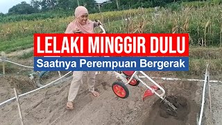 CULTIVATOR MESIN POTONG RUMPUT UNTUK GEMBURKAN BEDENGAN BAWANG MERAH [upl. by Enelez]