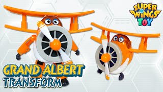 Super Wings Toy Grand Albert Transform  Super wings toy  superwings [upl. by Hashimoto284]