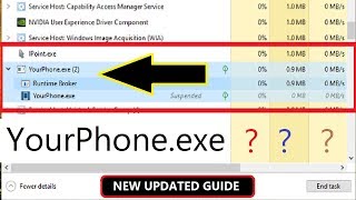 YourPhoneexe Windows 10  How to Remove YourPhone Process Permanently [upl. by Sreip]