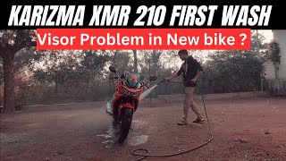 Hero Karizma xmr 210 Visor Problem  issue  vlog [upl. by Nylac453]