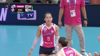 Staunton De Leon and Pons UNLEASH POWER in set 2 vs Cignal  2024 PVL Invitational Conference [upl. by Nyasuh]