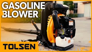 TOLSEN® Gasoline Blower  Gas Powered Leaf Blower 79629 [upl. by Nytsirt]