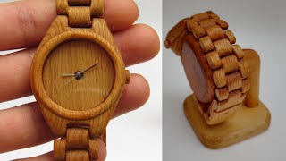 How to make a wooden watch [upl. by Kcoj]