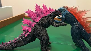 Evolved Godzilla vs Evolved Godzilla Stop Motion [upl. by Dena]