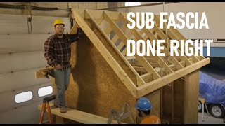 How to Install Sub Fascia  Roof Framing Part 7 [upl. by Sivlek]