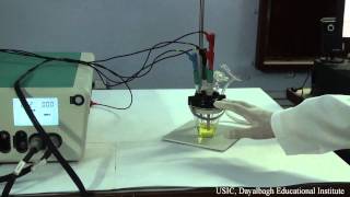 Cyclic Voltammetry of Ferricyanide solution using KCl as supporting electrolyte [upl. by Barthelemy491]