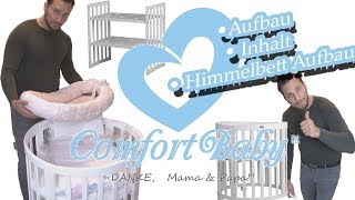 Comfort Baby  Babybett SmartGrow 7in1  Aufbau und Inhalt  Himmelbett und BabySet  Anleitung [upl. by Aidin946]