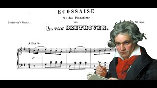 Beethoven Écossaise in G WoO 23  Historical Tempo [upl. by Eirotal]